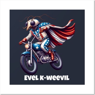 Evel K-Weevil - Daredevil Insect on Wheels! Posters and Art